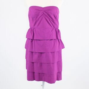 Purple J. CREW  tiered dress 8 NWT $89.50